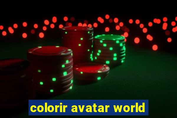 colorir avatar world